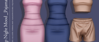 [RIMINGS] Deep Night Mood Pajama Set