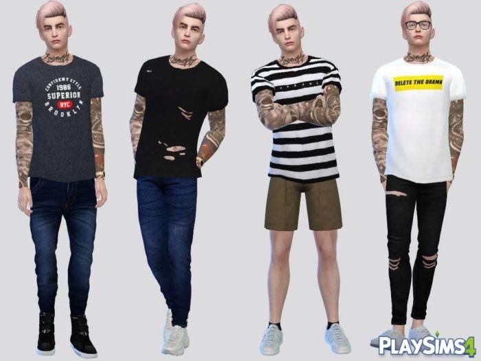 Футболка с принтами от McLayneSims