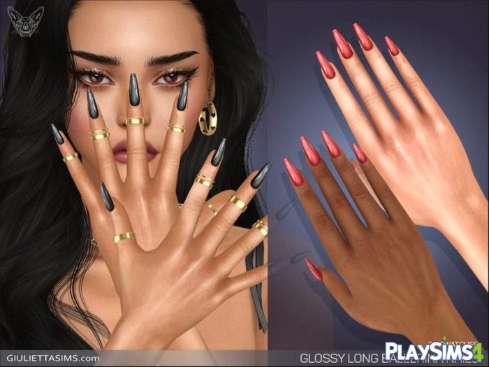 Ногти Glossy Long Ballerina