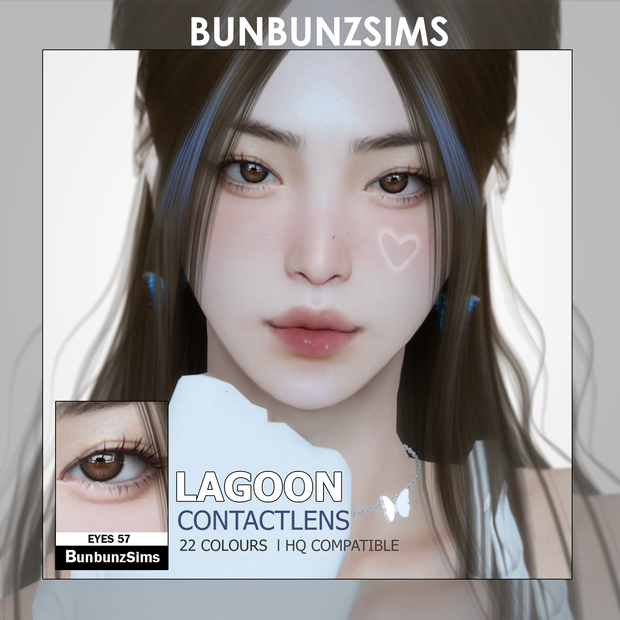 Линзы "Lagoon eyes ✿" от BunbunzSims ??️